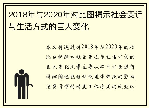 2018年与2020年对比图揭示社会变迁与生活方式的巨大变化